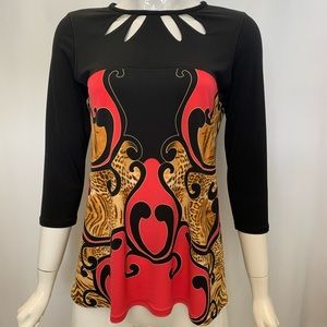EVA VARRO 3/4 SLEEVES WIATRO PORTE TOP WILDLIFE